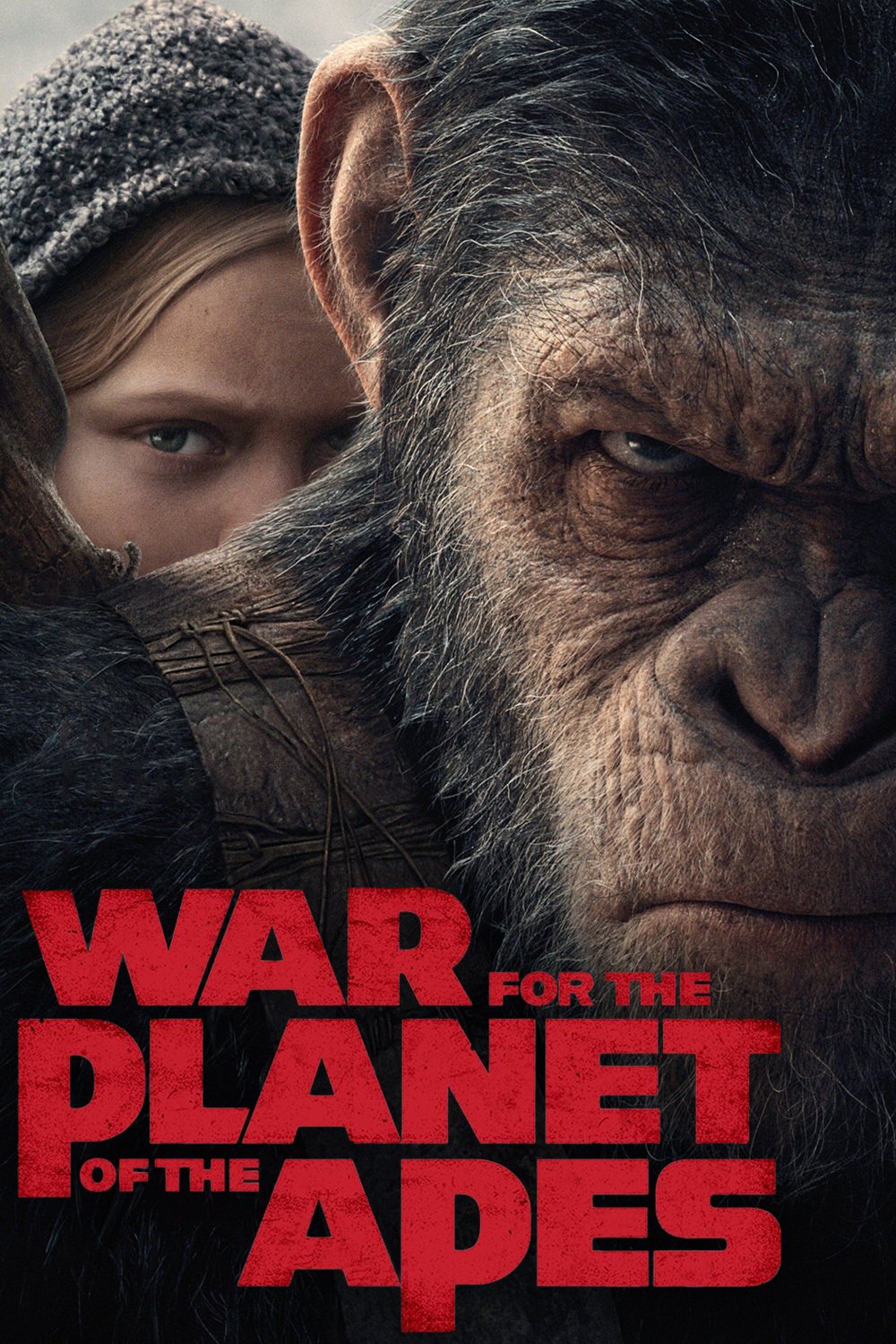 Poster for the movie "War for the Planet of the Apes"
